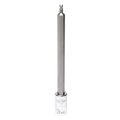 Mayhew Mayhew 3 MM Metric Ball Hex Medium Insert Socket Bit, 1/4-Inch Drive