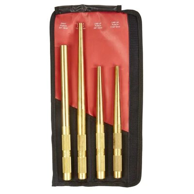 Mayhew 4 PC X-Long Brass Punch Set
