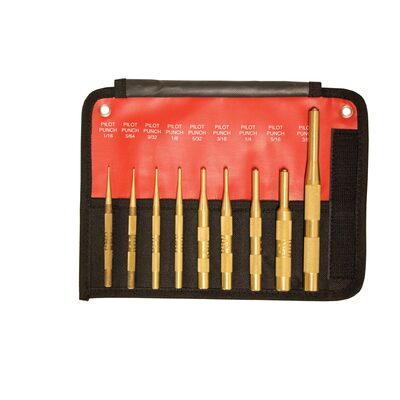 Mayhew 9-PC BRASS PILOT PUNCH