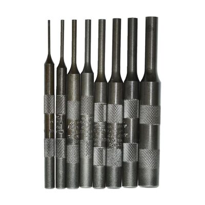 Mayhew Knurled Pin Punch Kit - 8 Piece - 5.5 Inch
