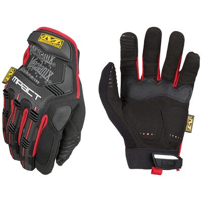 Mechanix Wear LRG Mpact Glove D30 HI IMP BLK/RED
