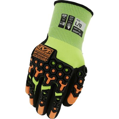 Mechanix Wear Speedknit M-Pact Dipped Nitrile Gen Purp Gloves, Lg