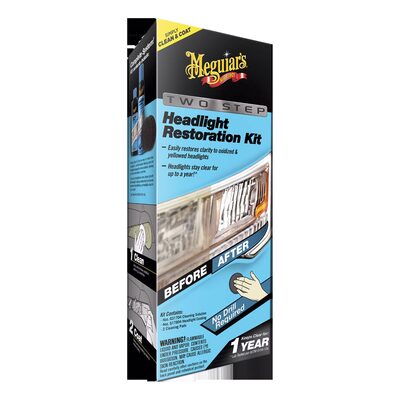 Meguiars G2970 Two-Step Headlight Restoration Kit, 28.8% VOC Content, Lime, Lemon Odor/Scent