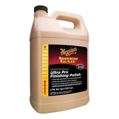 Meguiars Mirror Glaze M21001 Ultra Pro Finishing Polish, 1 gal Can, High Gloss, White, Liquid