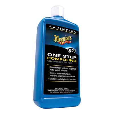 Meguiars M6701 Marine/RV One Step Compound, 1 gal Can, High Gloss Creamy White, Liquid
