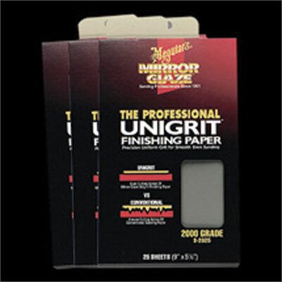 Meguiar's Automotive Mirror Glaze Unigrit Finishing Paper, 1500 Grit