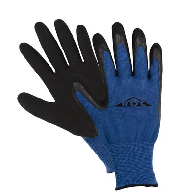 Magid Glove & Safety GLV ROC MED BLK & BLU 1PR LATEX PLM BAM