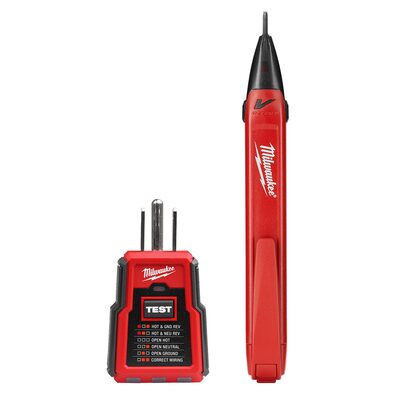 Milwaukee Tool Non-Contact Voltage and GFCI Receptacle Premium Test Kit