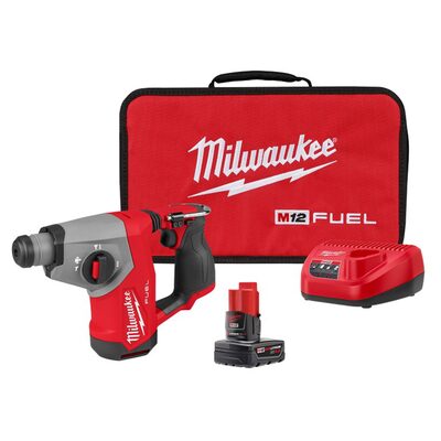 Milwaukee Tool M12 FUEL 5/8 Inch SDS Plus Rotary Hammer Kit