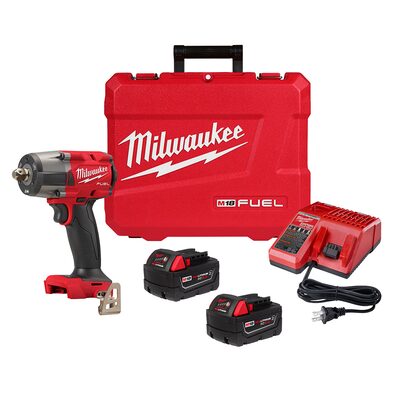 Milwaukee Tool M18 FUEL 1/2 " Mid-Torque Impact Wrench w/ Pin Detent Kit
