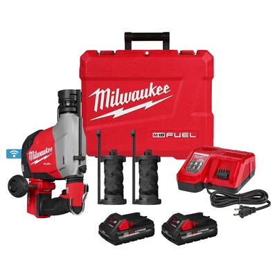 Milwaukee Tool M18 FUEL Overhead Rotary Hammer with Integrated Dust Extraction