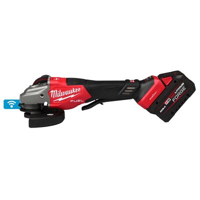 Milwaukee Tool M18 FUEL 4-1/2 Inch-6 Inch Variable Speed Braking Grinder, Paddle Switch w/ ONE-KEY Kit