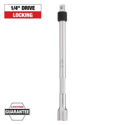Milwaukee Tool 1/4 Inch Drive 6 Inch Locking Extension