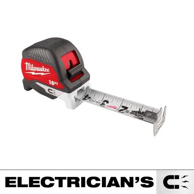 Milwaukee Tool 16ft Electrician Feets Magnetic Tape Measure