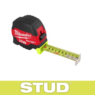 Milwaukee Tool 8m/26ft STUD Tape Measure