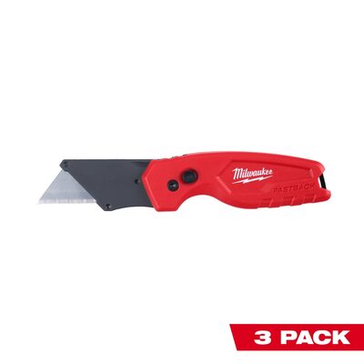 Milwaukee Tool 3PK FASTBACK Compact Folding Utility Knife