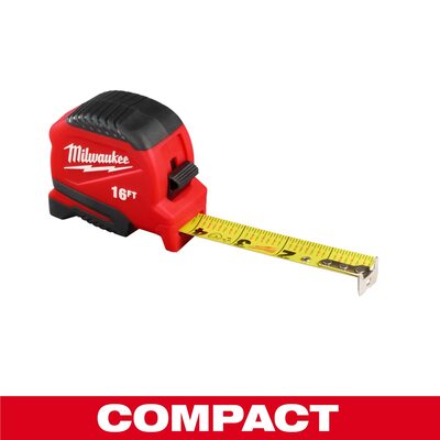 Milwaukee Tool 16ft Compact Tape Measure