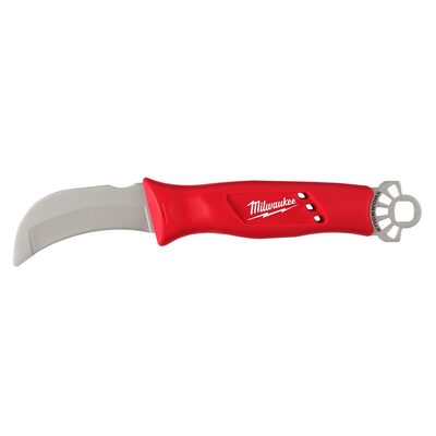 Milwaukee Tool Lineman�s Blunt Tip Hawkbill Knife w/ STICKWORK 3in1 Ring