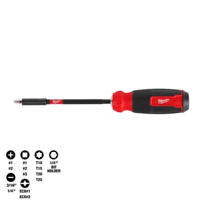 Milwaukee Tool 14-in-1 Multi-Bit Screwdriver W/ SHOCKWAVE Impact Duty Bits