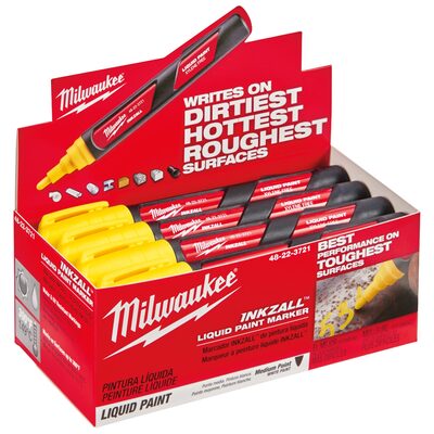 Milwaukee Tool INKZALL Yellow Liquid Paint Marker