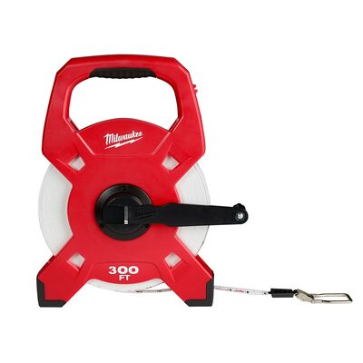 Milwaukee Tool 300ft Fiberglass Open Reel Long Tape Measure