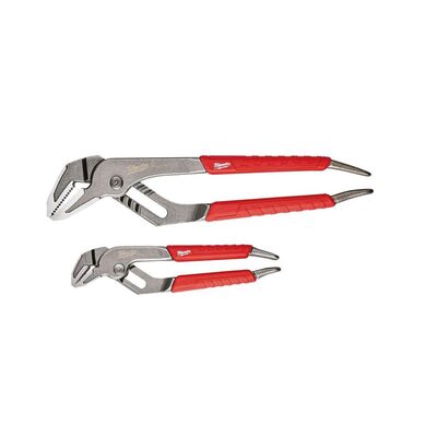 Milwaukee Tool 6" 10" STRAIGHT JAW COMFORT GRIP PLIERS SET, REAM & PUNCH HANDLES