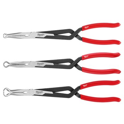 Milwaukee Tool 3PC Long Reach Hose Grip Pliers Set