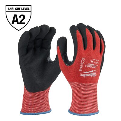 Milwaukee Tool Cut Level 2 Nitrile Dipped Gloves - XL
