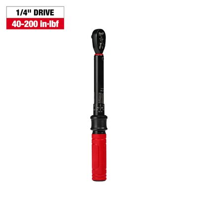 Milwaukee Tool 1/4 Inch Drive Click Torque Wrench 40-200 in-lbf