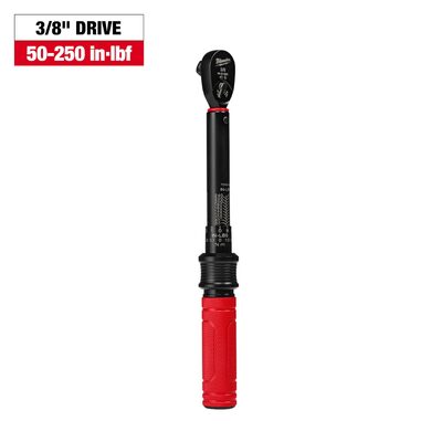 Milwaukee Tool 3/8 Inch Drive Click Torque Wrench 50-250 in-lbf