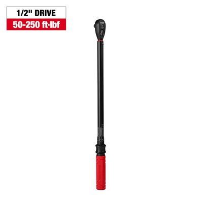 Milwaukee Tool 1/2 Inch Drive Click Torque Wrench 50-250 ft-lbf