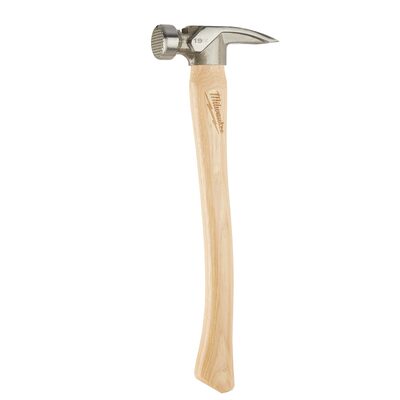 Milwaukee Tool 19oz Milled Face Hickory Handle Framing Hammer