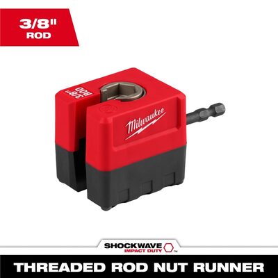 Milwaukee Tool SHOCKWAVE Impact Duty 3/8 Inch Threaded Rod Nut Runner