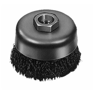 Milwaukee Tool 3" Crimped Wire Cup Brush- Carbon Steel