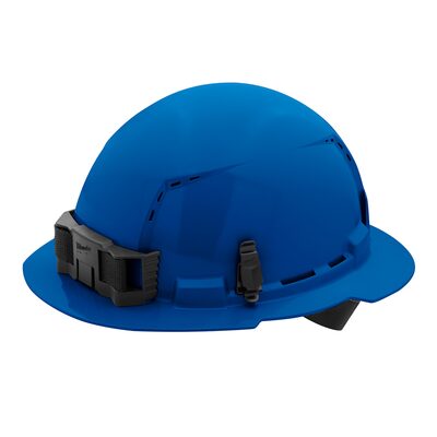 Milwaukee Tool BOLT Blue Full Brim Vented Hard Hat w/4pt Ratcheting Suspension (USA) - Type 1, Class C
