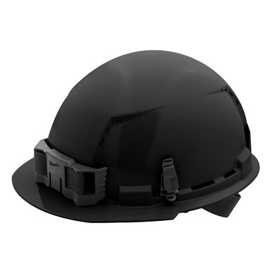 Milwaukee Tool BOLT Black Front Brim Vented Hard Hat w/4pt Ratcheting Suspension (USA) - Type 1, Class C