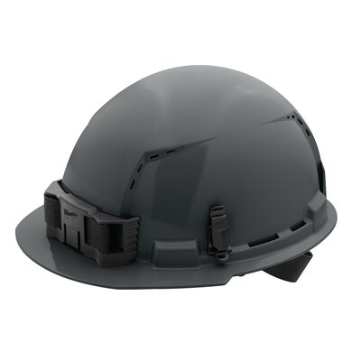 Milwaukee Tool BOLT Gray Front Brim Vented Hard Hat w/4pt Ratcheting Suspension (USA) - Type 1, Class C