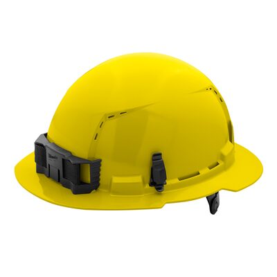 Milwaukee Tool BOLT Yellow Full Brim Vented Hard Hat w/6pt Ratcheting Suspension (USA) - Type 1, Class C