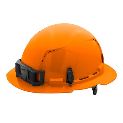 Milwaukee Tool BOLT Orange Full Brim Vented Hard Hat w/6pt Ratcheting Suspension (USA) - Type 1, Class C