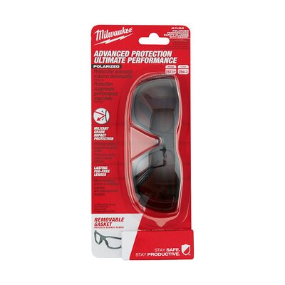 Milwaukee Tool Plrzed Hi Prfrm Sfty Glsses w/Gskt