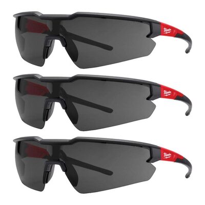 Milwaukee Tool 3PK Safety Glasses - Tinted Anti-Scratch Lenses