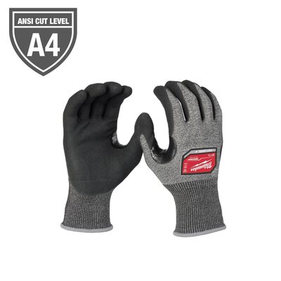 Milwaukee Tool Cut Level 4 High-Dexterity Coated Nitrile Dipped Gloves - XXL