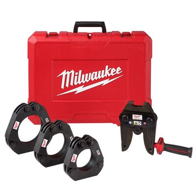 Milwaukee Tool 2-1/2 inch 4 Inch IPS-P Pivoting Press Ring Kit for M18 FORCE LOGIC Long Throw Press Tool