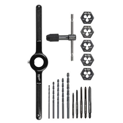 Milwaukee Tool 17PC SAE Tap and Die Set