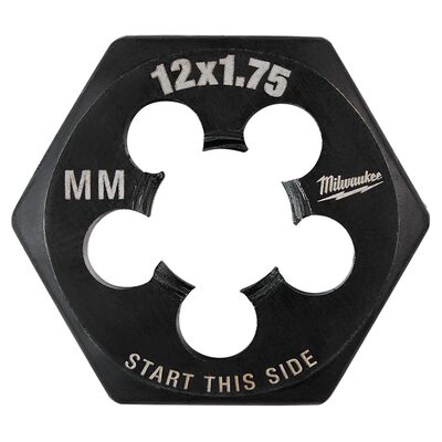 Milwaukee Tool M12-1.75 mm 1-Inch Hex Threading Die