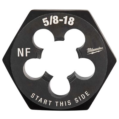Milwaukee Tool 5/8"-18 NF 1-7/16" Hex Threading Die