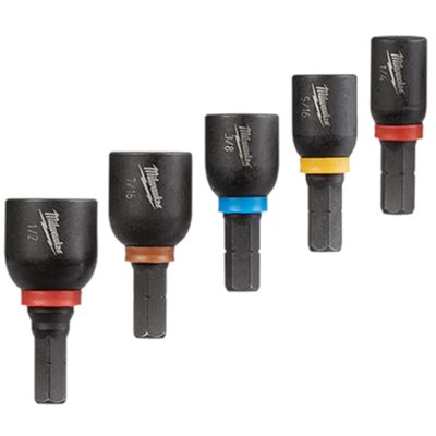 Milwaukee Tool SHOCKWAVE Impact Duty Insert Magnetic Nut Driver Set 5PC