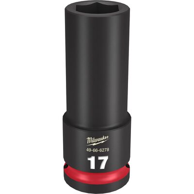 Milwaukee Tool SHOCKWAVE Impact Duty  1/2"Drive 17MM Deep 6 Point Socket
