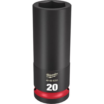 Milwaukee Tool SHOCKWAVE Impact Duty  1/2"Drive 20MM Deep 6 Point Socket