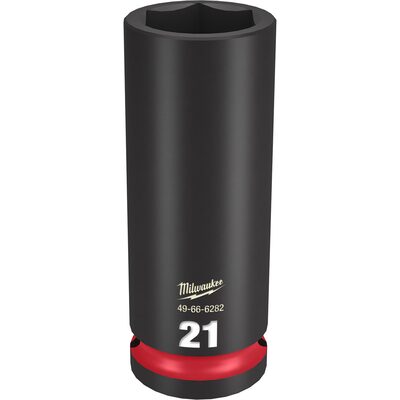 Milwaukee Tool SHOCKWAVE Impact Duty  1/2"Drive 21MM Deep 6 Point Socket